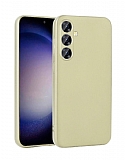 Samsung Galaxy S24 Kamera Korumal Mat Gold Silikon Klf