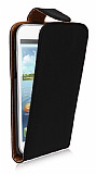 Samsung i8550 Galaxy Win Dik Kapakl Siyah Deri Klf