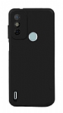 Tecno Spark 6 Go Kamera Korumal Siyah Silikon Klf