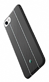 Totu Design Verti Color Series iPhone 7 / 8 Beyaz izgili Silikon Klf