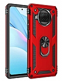 Eiroo Magnet Ring Xiaomi Mi 10T Lite 5G Ultra Koruma Krmz Klf