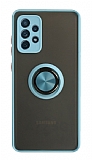 Union Ring Samsung Galaxy A32 4G Kamera Korumal Mavi Klf