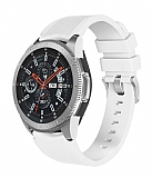 Huawei Watch 3 izgili Beyaz Silikon Kordon