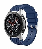 Samsung Galaxy Watch 3 45 mm izgili Lacivert Silikon Kordon