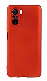 Xiaomi Poco F3 Mat Krmz Silikon Klf