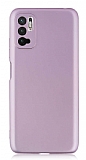 Xiaomi Redmi Note 10 5G Kamera Korumal Mat Rose Gold Silikon Klf