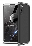 Zore GKK Ays Samsung Galaxy S20 FE 360 Derece Koruma Gri-Siyah Rubber Klf