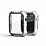 Apple Watch 7 Gard Silver Silikon Klf ve Ekran Koruyucu (45 mm)