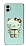 Eiroo Aynal Kitty Samsung Galaxy A04e Standl Yeil Silikon Klf