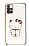 Eiroo Aynal Kitty Samsung Galaxy A51 Standl Beyaz Silikon Klf