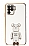 Eiroo Baby Bear Oppo A94 Standl Beyaz Silikon Klf