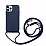 Eiroo Fun iPhone 13 Pro Askl Lacivert Silikon Klf