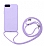Eiroo Fun iPhone 7 Plus / 8 Plus Askl Mor Silikon Klf