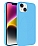 Eiroo iPhone 14 MagSafe zellikli Ak Mavi Silikon Klf
