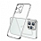 Eiroo Matte Crystal iPhone 12 Pro Kamera Korumal Silver Rubber Klf