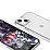 Eiroo Pixel iPhone 13 Mini Silver Rubber Klf