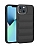 Eiroo Puffer iPhone 14 Parlak Siyah Silikon Klf