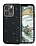Eiroo Silvery iPhone 13 Pro Max Simli Siyah Silikon Klf