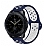 Eiroo Honor Magic Watch 2 Silikon Lacivert-Beyaz Spor Kordon