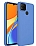 Eiroo Xiaomi Poco C3 Metal ereveli Mavi Rubber Klf