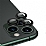 iPhone 11 Pro Max Metal Kenarl Cam Siyah Kamera Lensi Koruyucu