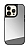 iPhone 14 Pro Aynal Silver Silikon Kenarl Rubber Klf