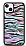 Dafoni Hologram iPhone 13 Mini Renkli Zebra Klf
