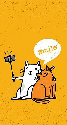 Selfie Cat Resimli Kılıf | MobilCadde.com