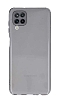 Eiroo Mun Samsung Galaxy A12 effaf Siyah Silikon Klf