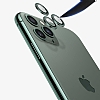 Apple iPhone 12 Pro 6.1 in Metal Kenarl Cam Siyah Kamera Lensi Koruyucu - Resim: 3