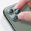 Apple iPhone 12 Pro 6.1 in Metal Kenarl Cam Krmz Kamera Lensi Koruyucu - Resim 1