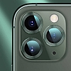 Apple iPhone 12 Pro Max 6.7 in Metal Kenarl Cam Siyah Kamera Lensi Koruyucu - Resim: 6