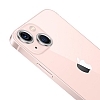 Apple iPhone 13 Mini Metal Kenarl Cam Silver Kamera Lensi Koruyucu