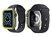 Apple Watch 6 effaf Turuncu Silikon Klf ve Ekran Koruyucu 44 mm - Resim 1