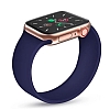 Apple Watch 6 Solo Loop Siyah Silikon Kordon 40mm - Resim: 1