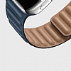 Apple Watch 4 / Watch 5 Krmz Deri Kordon 44 mm - Resim 1