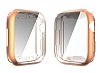 Apple Watch 7 Ekran Korumal Rose Gold Silikon Klf 45 mm