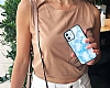 Dafoni Hologram Samsung Galaxy Note 10 Plus Beyaz Mermer Desenli Klf - Resim: 1