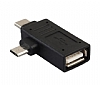 Eiroo Type-C ve Micro USB Siyah OTG Dntrc Adaptr - Resim: 1