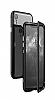 Dafoni Glass Guard iPhone XR Metal Kenarl Cam Siyah Klf