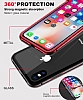Dafoni Glass Guard iPhone XS Max Metal Kenarl Cam Siyah Klf - Resim: 5