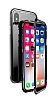 Dafoni Glass Guard iPhone XS Max Metal Kenarl Cam Siyah Klf