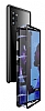 Dafoni Glass Guard Samsung Galaxy Note 10 Metal Kenarl Cam Siyah Klf