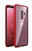 Dafoni Glass Guard Samsung Galaxy S9 Plus Metal Kenarl Cam Krmz Klf