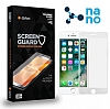 Dafoni iPhone 7 Plus / 8 Plus Full Mat Nano Premium Beyaz Ekran Koruyucu