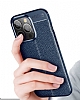 Dafoni Liquid Shield iPhone 13 Pro Max Ultra Koruma Lacivert Klf - Resim: 5
