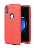 Dafoni Liquid Shield Premium iPhone XS Max Krmz Silikon Klf