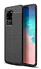 Dafoni Liquid Shield Premium Samsung Galaxy S20 Ultra Siyah Silikon Klf