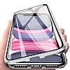 Dafoni Magnet Glass iPhone 11 360 Derece Koruma Cam Gold Klf - Resim: 1