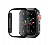 Dafoni Metallic Apple Watch 4 / Watch 5 Siyah Klf (44 mm)